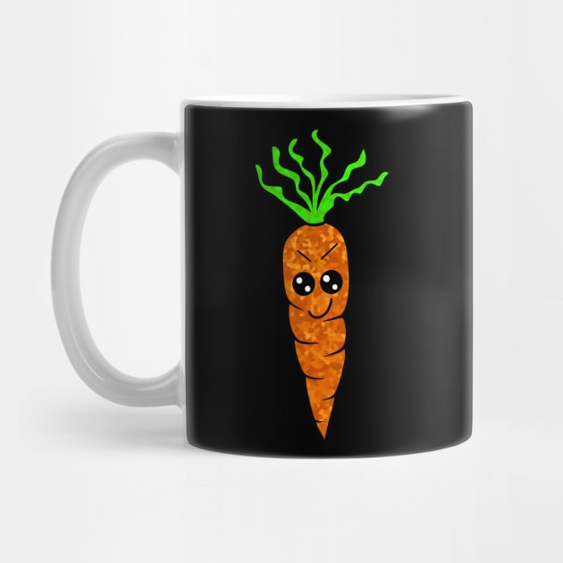 CUTE Carrot Art Cool Vegetables by SartorisArt1